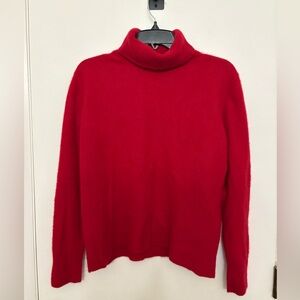 100% cashmere turtleneck sweater red Apt 9 women’s size XL